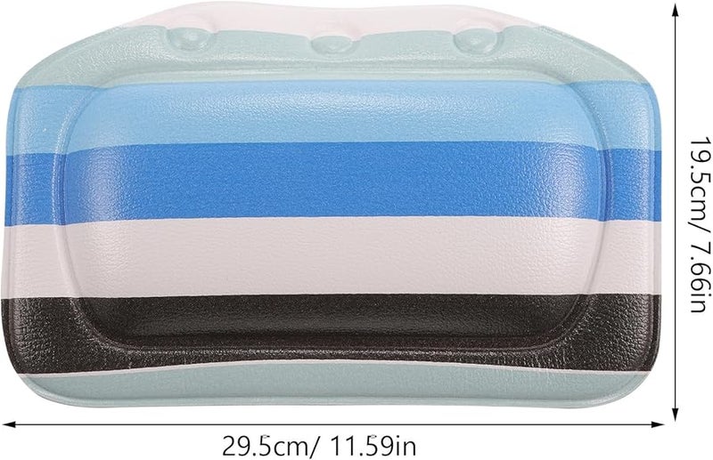 Bath Pillow with Strong Suction Cups for Neck and Back Support Comfortable Foam Headrest - Image 5